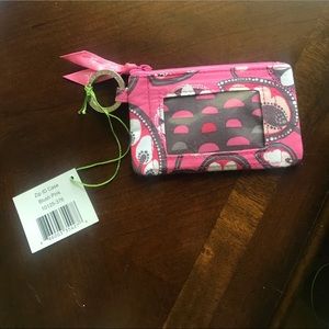 Vera Bradley Zip ID Case in Blush Pink